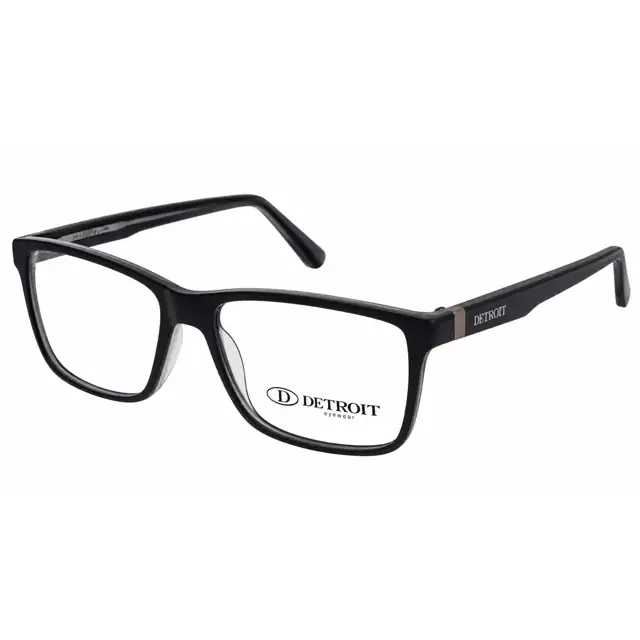 Detroit Retangular preto